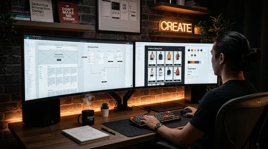 Estação de Design Estratégico UX UI para Lojas Virtuais